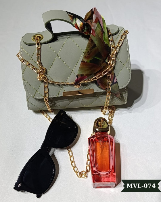 Vizon Fularlı Askılı El Çantası